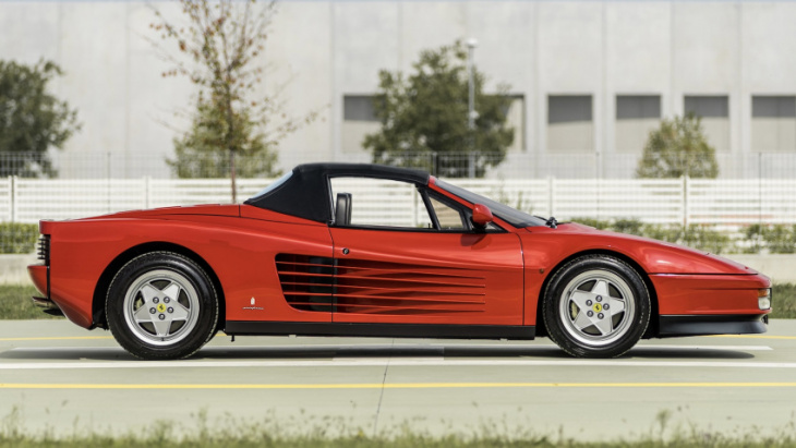 the ferrari testarossa spider from outrun is actually for sale