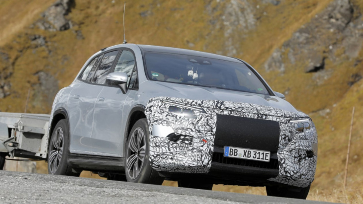 new mercedes maybach eqs suv spied testing on the road