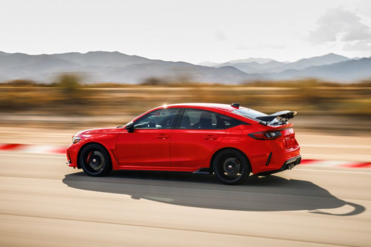 2023 honda civic type r stickers with a nearly $44k base price