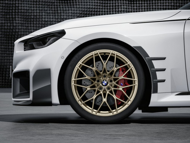 bmw m2 performance parts include a new exhaust and height-adjustable springs