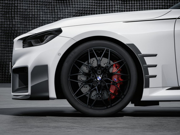 bmw m2 performance parts include a new exhaust and height-adjustable springs