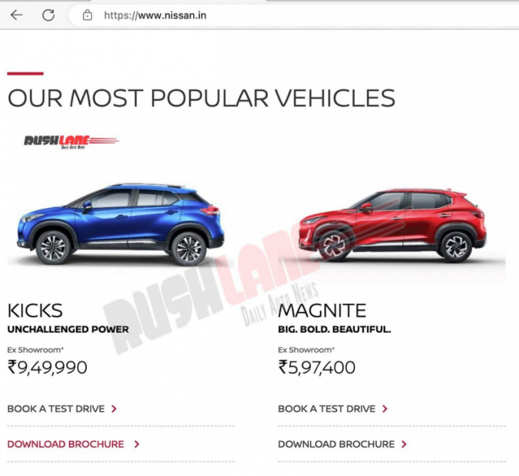 nissan gt-r removed from india website – kicks, magnite on offer
