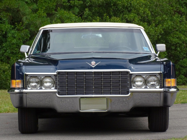 cruise home in this 11k-mile 1969 cadillac convertible selling at the raleigh classic this weekend