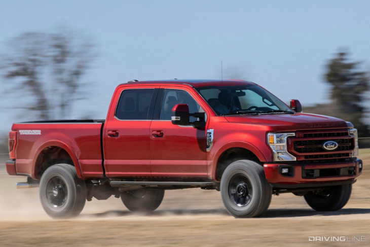 no diesel needed? comparing the 3/4 ton v8 options from chevy, ford and ram