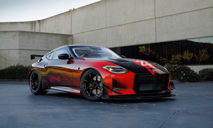 nissan shows off z gt4 in its final form at sema 2022