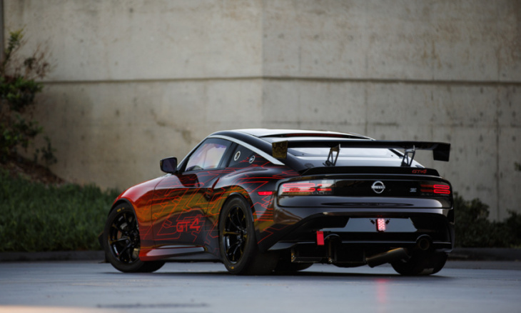nissan shows off z gt4 in its final form at sema 2022