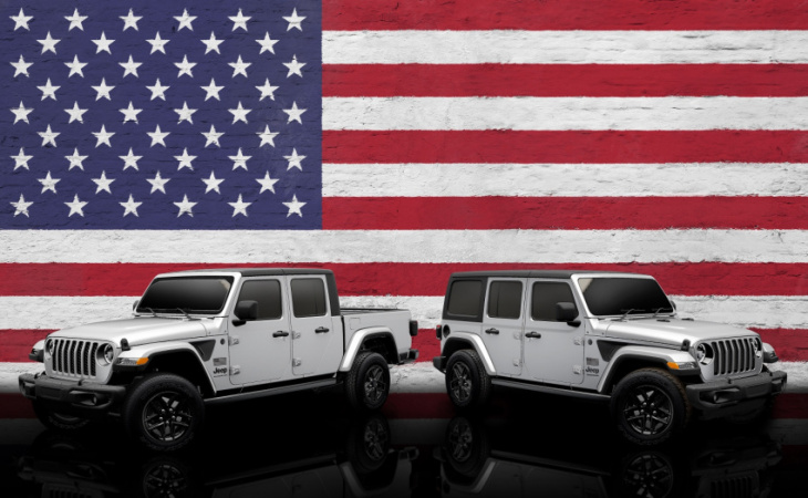 sema 2022: jeep wrangler and jeep gladiator win best suv and midsize truck of the year