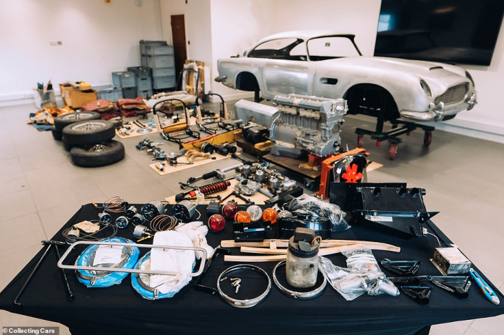 bond car in bits sells for £417k: bidding war between collectors sees the price of this dismantled 1964 aston martin db5 rise £100k in final hours of auction
