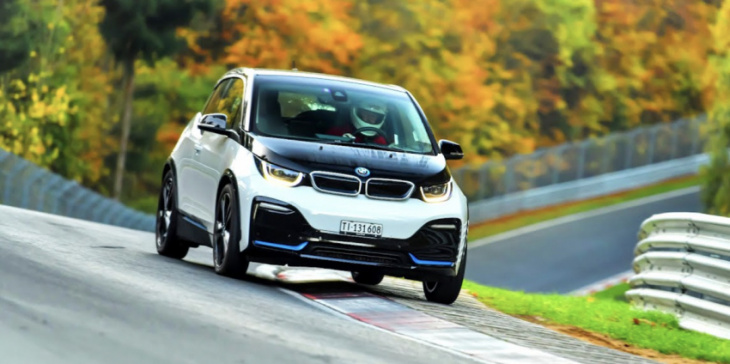 watching a bmw i3 go hard on the nürburgring is surprisingly entertaining