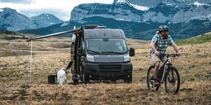 ford transit trail is the commercial van to upfit, then take off the grid