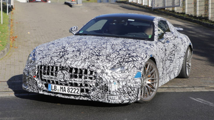 new 2023 mercedes-amg gt spied in range-topping form