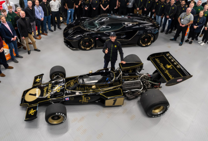 pair of f1 champions give their take on the lotus evija