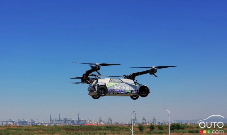 a successful first test for xpeng aeroht's flying car