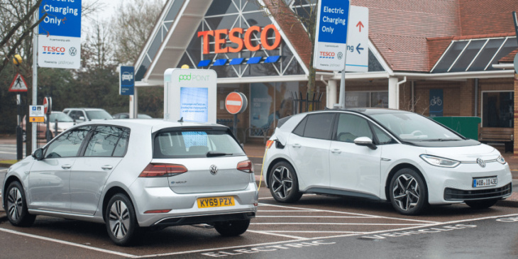 tesco halts free-charging offer at store car parks