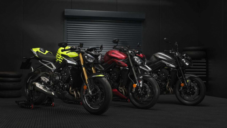 2023 triumph street triple lineup brings triple threat to street and track