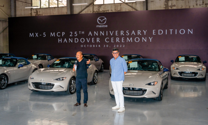 the 1st batch of mazda mx-5 mcp 25th anniversary edition units have been turned over
