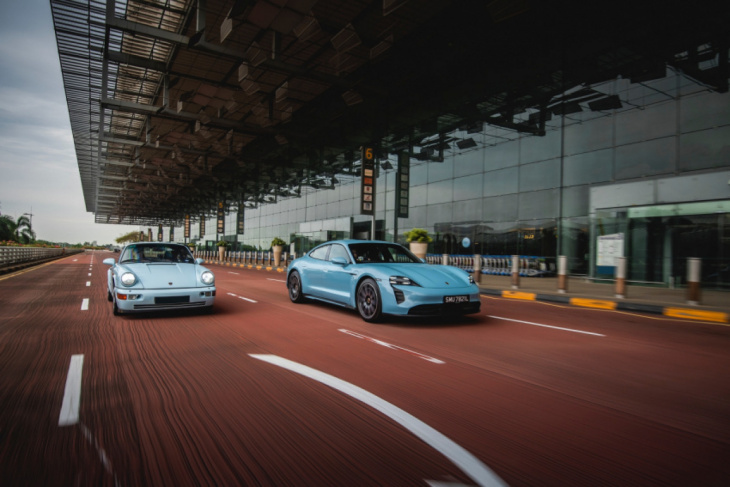 porsche taycan 4s & type 964 911 carrera 4 feature drive review : blues brothers