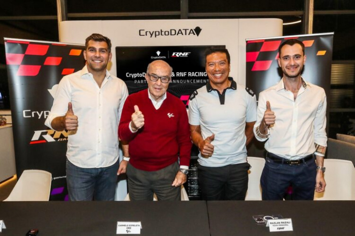 cryptodata takes over majority stake in rnf motogp outfit