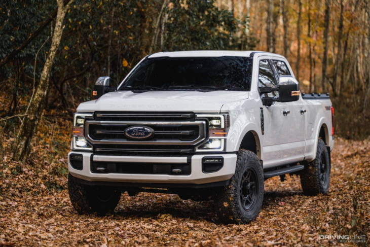 nitto recon grappler 1,000 mile review: oem+ all terrain tires for the ford f-250 tremor