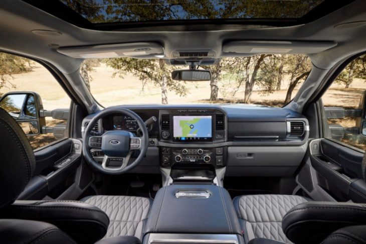 why does the 2023 ford super duty not have ford’s bluecruise hands-free driving?