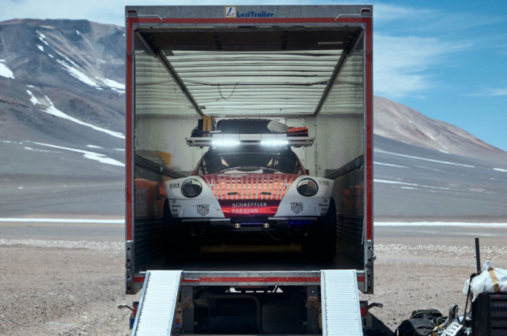 porsche 911 scales the highest volcano in the world