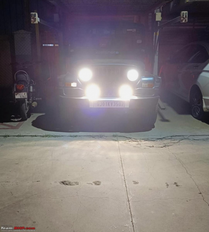 amazon, upgrading the lights on my mahindra thar for better visibility in rain