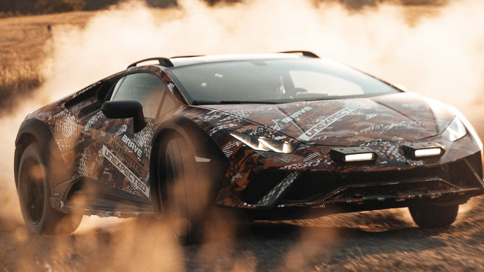 lamborghini’s last non-hybrid car is the all-terrain huracan sterrato, to debut by year end