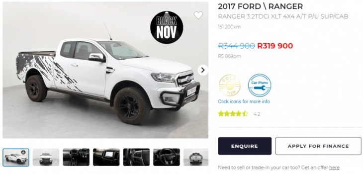 25 used cars on special right now for black november