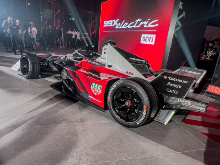 porsche unveils smaller, lighter, faster formula e race car, the 99x