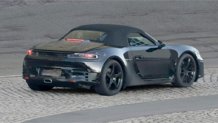 new 2024 electric porsche boxster spied for first time