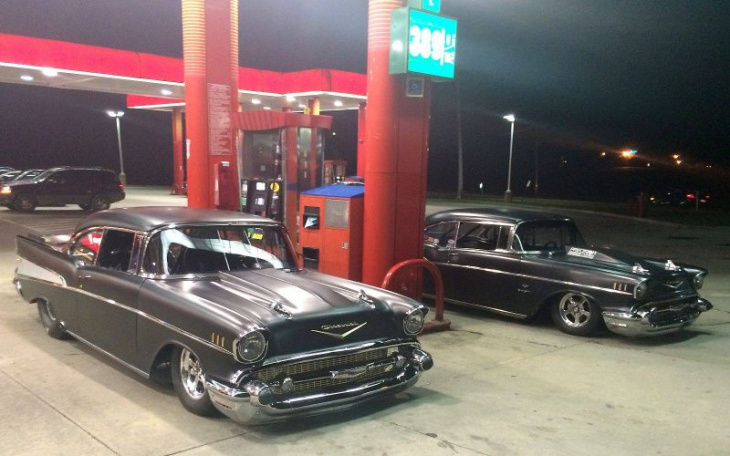 the twins – 6000 hp on those two 57′ chevy’s!!