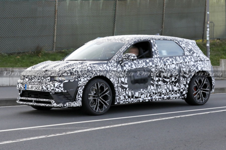 the hyundai ioniq 5 spotted in a hotted-up new n trim