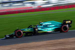 drugovich has first aston martin f1 test at silverstone
