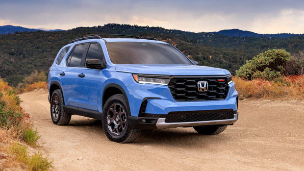 android, honda pilot 2023: new-gen v6-equipped suv revealed with subaru outback-rivalling off-road chops