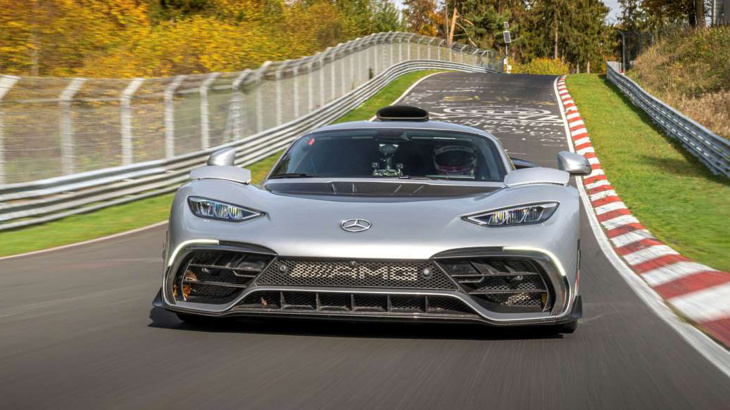 the mercedes-amg one is the fastest ever production car around the nürburgring