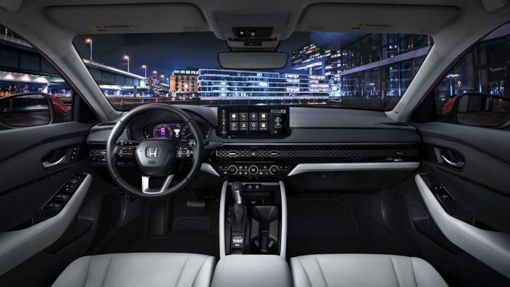 2023 honda accord debuts: bigger, more tech, updated hybrid system