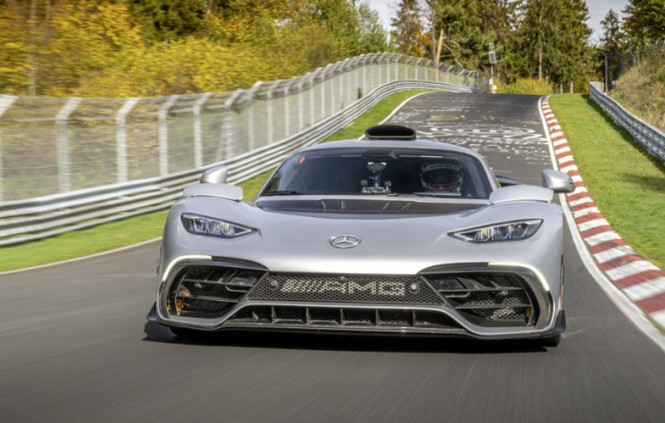 this is how fast mercedes-benz amg's one is around the 'ring