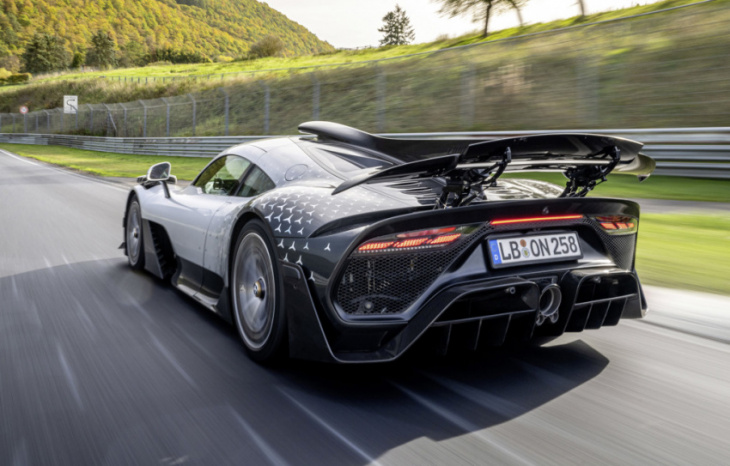 this is how fast mercedes-benz amg's one is around the 'ring