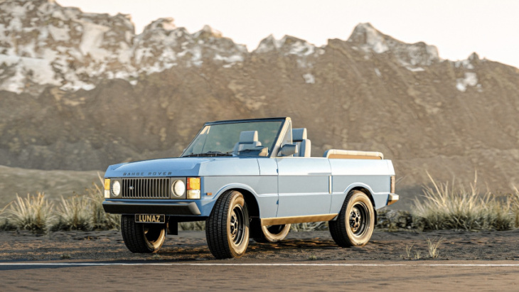 lunaz reveals electrified classic range rover convertible