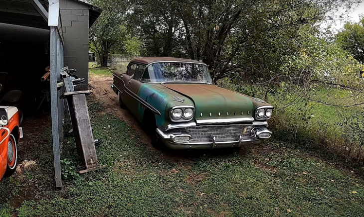 1958: abandoned 40-year-old pontiac chieftain’s engine still runs strong