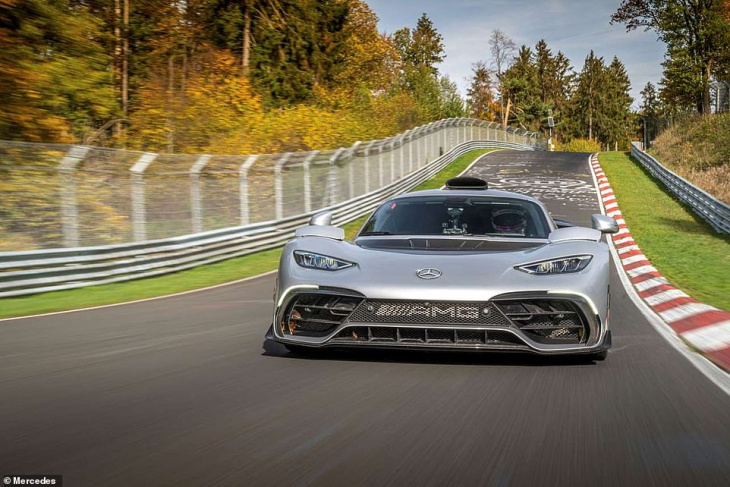 the £2.2m mercedes-amg one sets new production car nürburgring record: six minutes and 35.183 second lap is less time than it takes to hard boil an egg