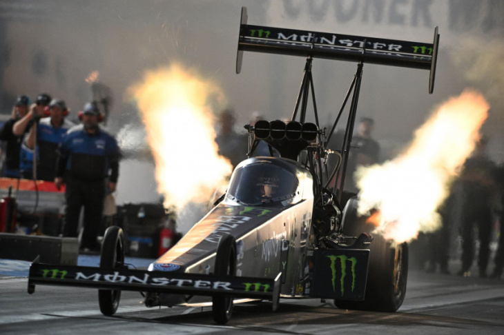 nhra pomona finals friday qualifying: brittany force posts fastest run in top fuel history