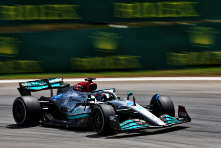 russell wins frantic f1 sprint at interlagos for mercedes