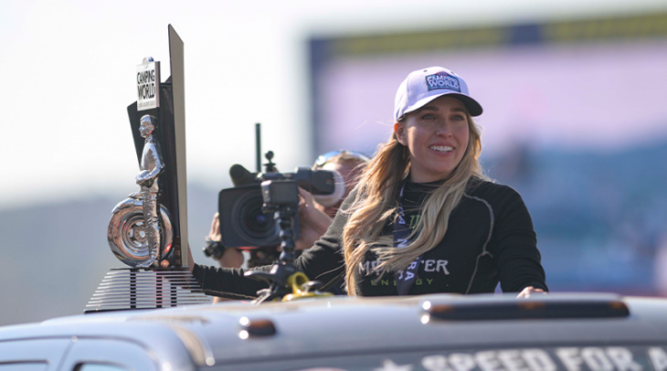 brittany force earns second nhra top fuel championship