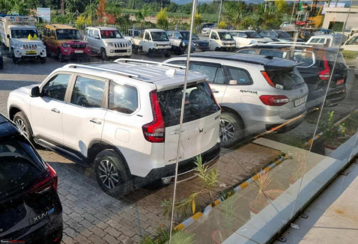 a mahindra xuv700 ax7l diesel at  joins my ford endeavour in the garage