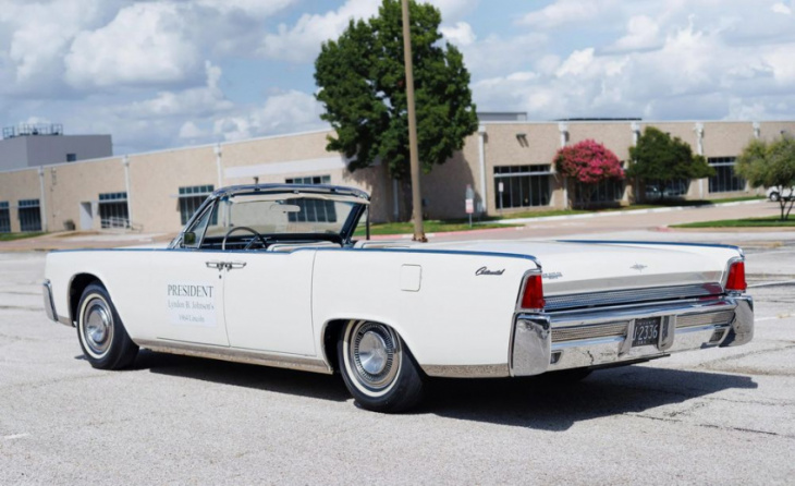 lbj's 1964 lincoln continental convertible is our bring a trailer auction pick of the day