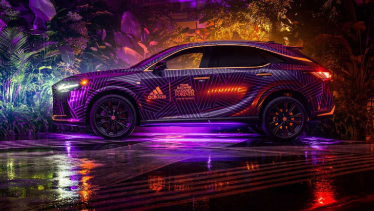 lexus and adidas partner on custom rx 500h inspired by black panther