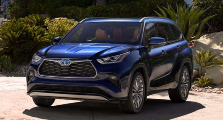 what colors does the 2023 toyota highlander hybrid platinum come in?