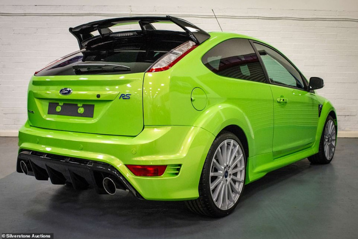 almost £100k for a ford focus! rare rs500 hot hatch with 949 miles on the clock sets new auction world record selling for £99,000 - as four others also go for jaw-dropping sums