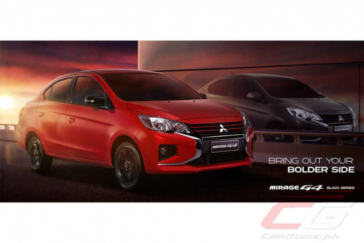 android, mitsubishi motors ph introduces limited-edition mirage g4 gls black series for p 899k